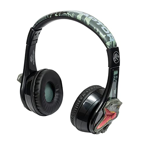 eKids Jurassic World Bluetooth Headphones, Wireless Headphones with Microphone Includes Aux Cord, Kids Earphones for School, Home, or Travel - Image 5
