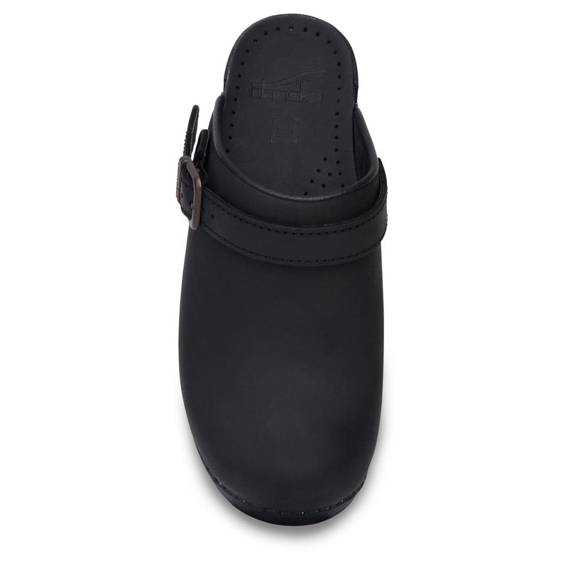 Dansko Ingrid Sling Back Mule Clog for Women - Anti-Fatigue Rocker Bottom Promotes Forward Foot Motion - Premium Leather Uppers for Long-Lasting Wear Black 7.5-8 M US - Image 2