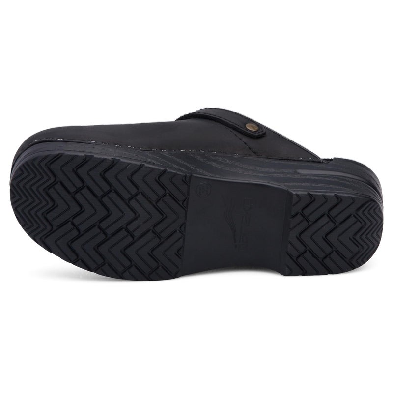 Dansko Ingrid Sling Back Mule Clog for Women - Anti-Fatigue Rocker Bottom Promotes Forward Foot Motion - Premium Leather Uppers for Long-Lasting Wear Black 7.5-8 M US - Image 3