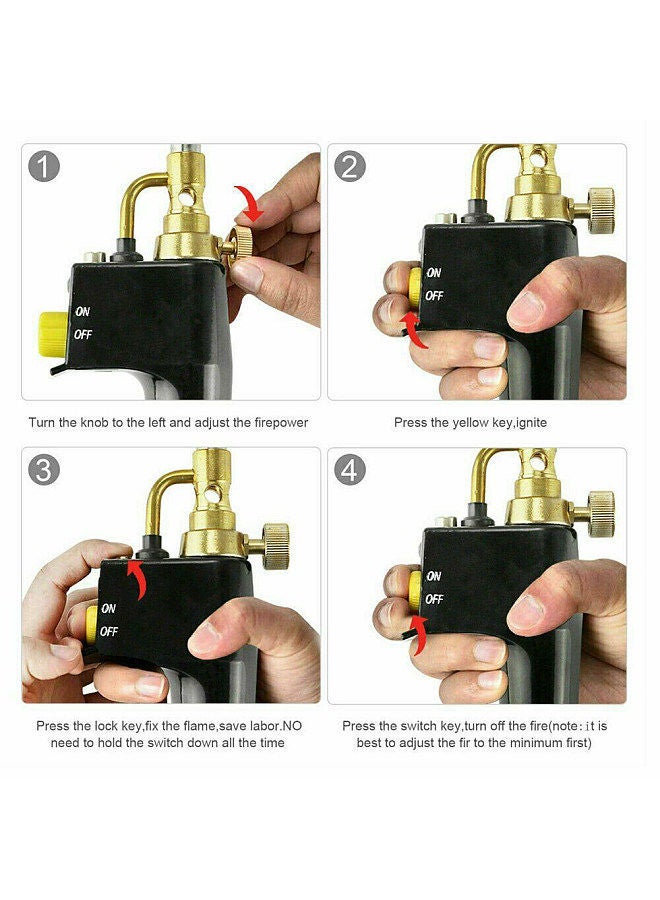 Portable High Heat Welding Plumbing Torches Gas Soldering Plumbing Blow Torch Soldering Instant Professional Brazing Torch