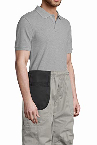 Uncommon Threads Unisex Pouch Apron for Restaurant and Work Uniform, Black - Image 5