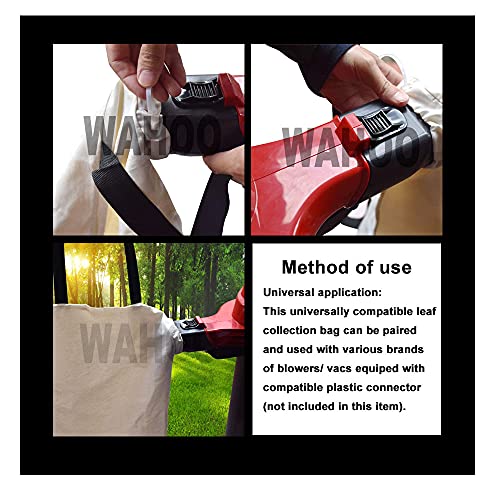 Haiouus Universal Leaf Vacuum Blower Bag Bottom Debris Dump Bag, Compatible with Leaf Blowers and Ultra Blower Rake, Suitable for Most Blowers - Image 5