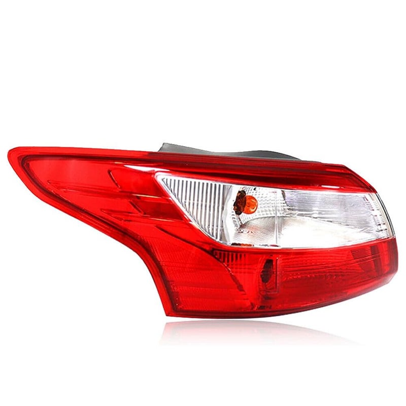 Tail Light Compatible with Ford Focus Sedan 2012 2013 2014 with Bulb Replace FO2818151 Left Driver Side