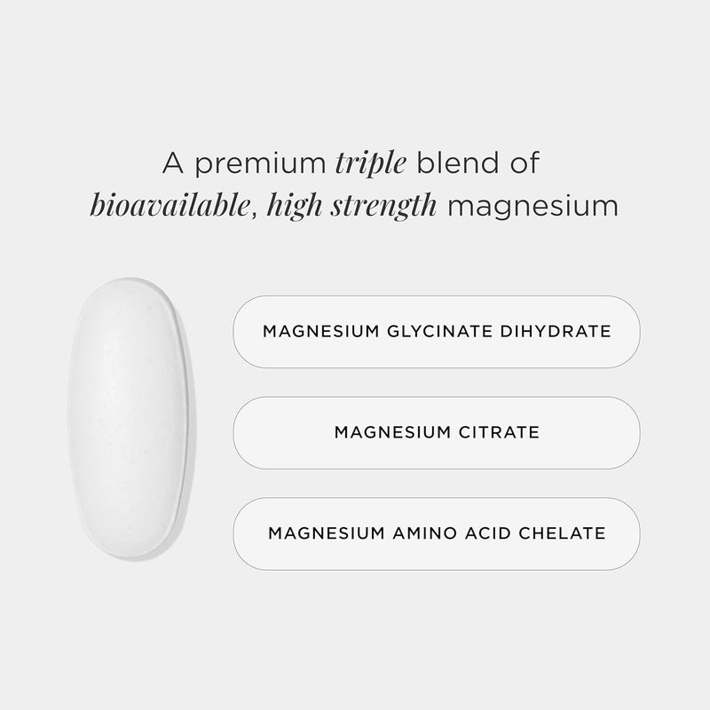 JSHealth مكملات المغنيسيوم المتقدمة من JSHealth مع مغنيسيوم جليسينات وسيتريت للاسترخاء العضلي 60 قرص - Image 3