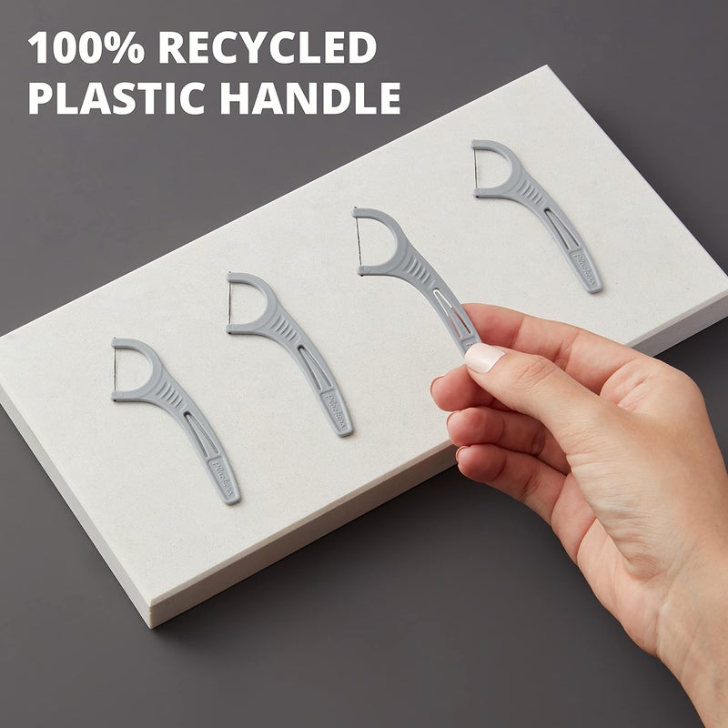 Plackers Ecochoice Activated Charcoal Recycled Dental Flossers, 90 Count (Pack of 4) - Image 5