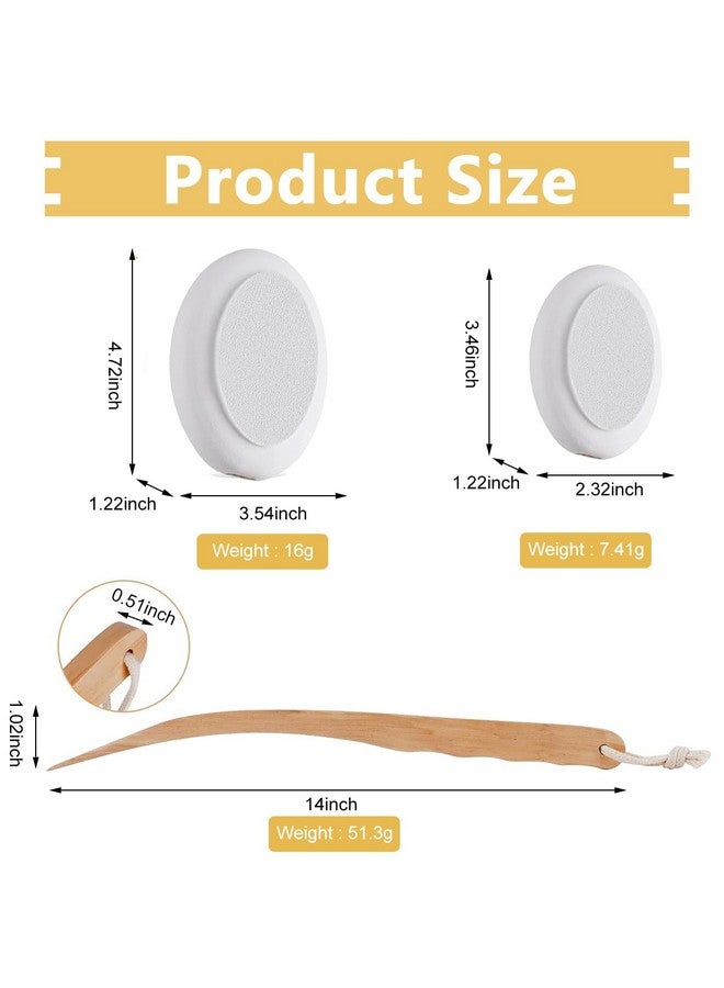 MAYCREATE Lotion Applicator Body Cleansing Brush For Your Back, Lotion Applicators, Long Wooden Handle With 3 Replaceable Brush Head For Bath And Shower, Exfoliating Or Dry Skin Brushing - Image 2