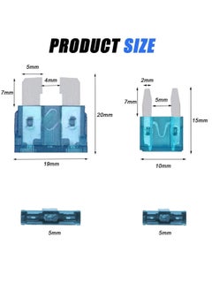 SYOSI Car Blade Fuse Standard Fuses for Auto Fuses Replacement Assorted Auto Truck Car Standard Blade Fuses with Fuse Extractor Car Blade Fuse Standard Fuses Blade Fuse Assortment Set  - Image 3