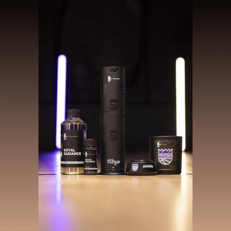 AROMA360 x NBA - Sacramento Kings Luxury Portable Essential Oil Car Diffuser - Aromatherapy Oils Scent Car Diffuser - Auto On/Off Wireless Feature - Oil Not Included