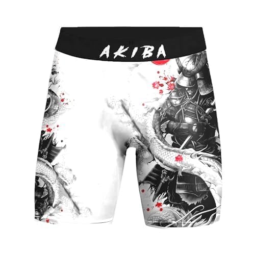 AKIBA Sport Performance Compression Unisex Shorts for MMA,Cycling, Martial Arts,Gym, Cage Fight, Muay Thai, BJJ, Boxing, and Grappling (38) White - Image 4