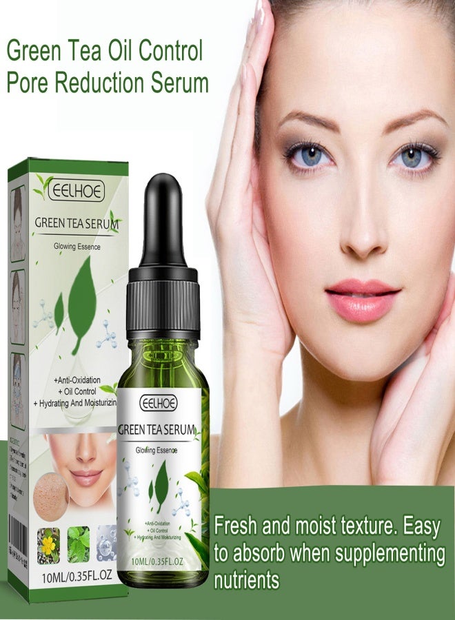 إيلهو EELHOE مرطب الشاي الأخضر، خفيف ورقيق، يقلص المسام، خلاصة تنشيط وتجديد الشباب - 10 مل - Image 2