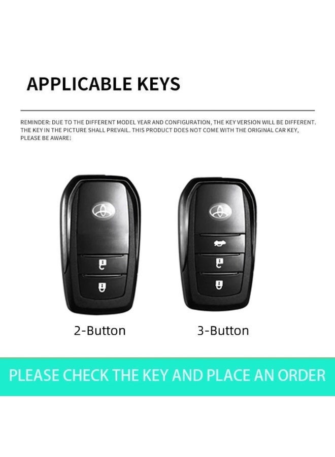 Suitable for key covers of Toyota models, including Toyota Yaris, Toyota Bz 3, Toyota Vios, Toyota Levin, and high-end special vehicle key protection covers. - Image 2