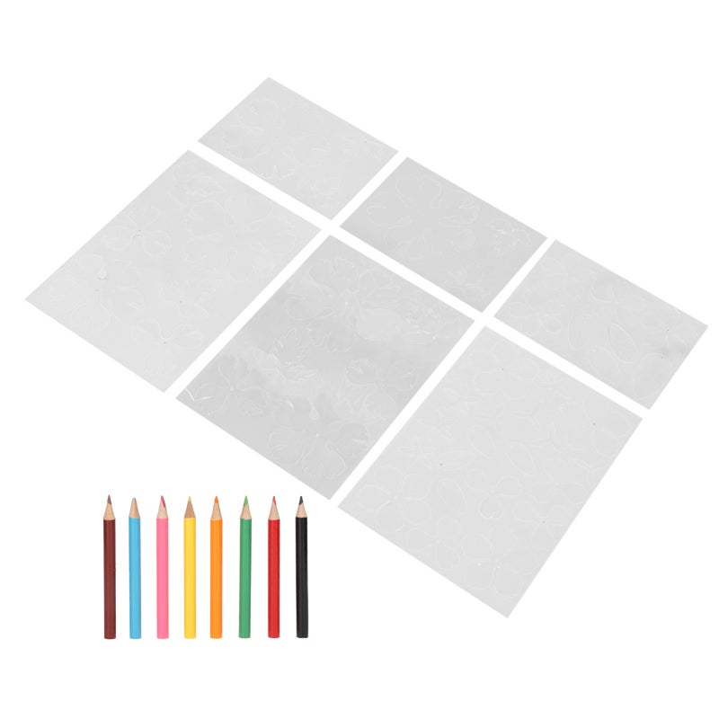 Heat Shrink Paper: 2-Sided Glossy & Frosted Bops Material - Easy Operation Shrinky Sheets for Kids Art Supplies, Beginner Craft Kit & Diy Jewelry - Image 4