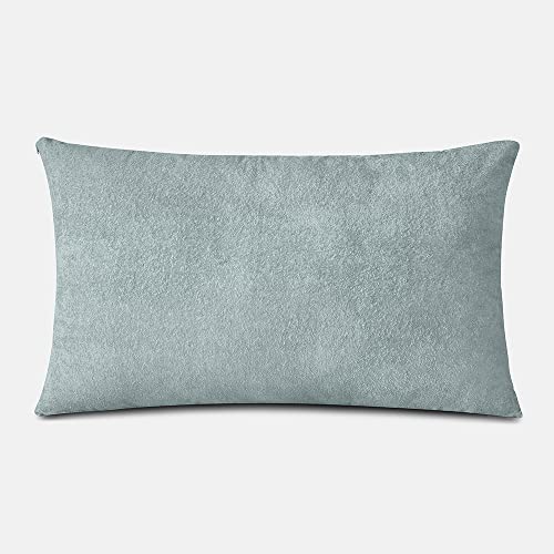 Sleepyhead Waterproof Bamboo Terry Pillow Protector, (28"x18", Set of 2, Grey) - Image 2