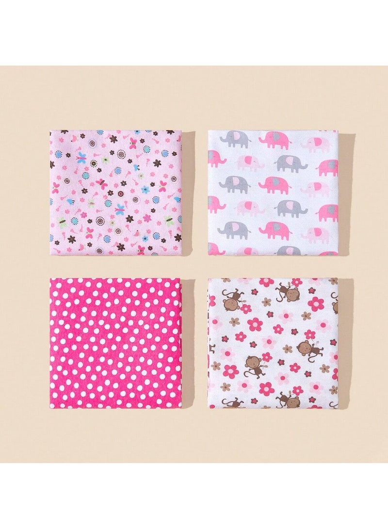 Kisunya Swaddle Blanket - 4pcs Neutral Baby Swaddle Blanket Set – Soft and Breathable Cotton Newborn Wraps, Minimalist Love-Themed Designs, Unisex for Boys and Girls, Lightweight, Gentle on Skin, Ideal for Valentine’s Day, Sleeping, Snuggling, and Baby Shower Gifts - Image 2