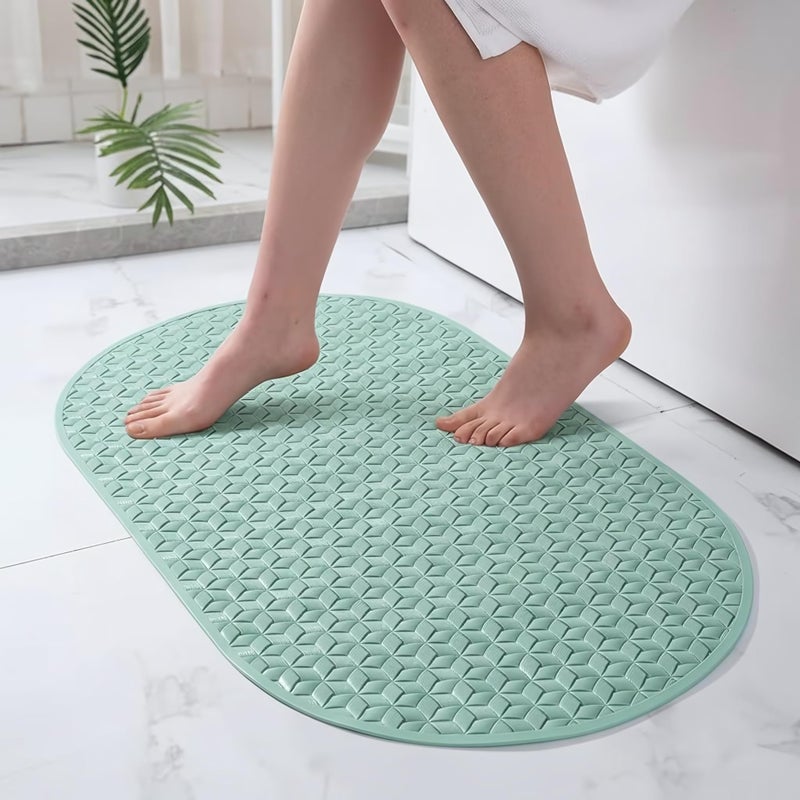 Anti Slip Bath Mat - Shower Mat with Suction Cups on the Back (Mint Green) - Image 1