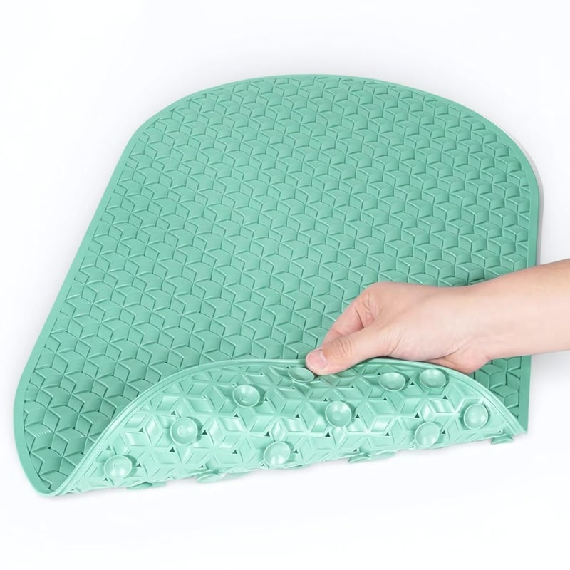 Anti Slip Bath Mat - Shower Mat with Suction Cups on the Back (Mint Green) - Image 3
