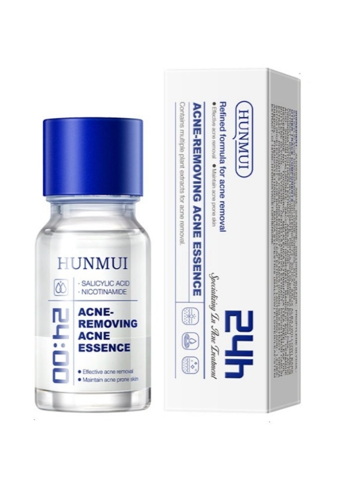 HUNMUI ACNE REMOVING ACNE ESSENCE, Salicylic Acid Drying Lotion – Fade Acnes Marks, Improve Skin Condition, Oil Control, Gentle Skincare for Sensitive Skin 10ml/0.35fl.Oz - Image 1