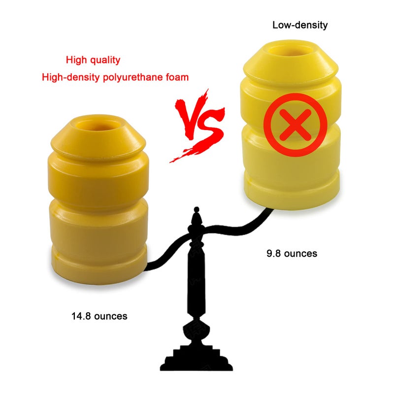 Autoacc مخمدات الصدمات الخلفية Autoacc H3، مخمدات الصدمات المحورية متوافقة مع هامر H3 2006-2010، H3T 2009-2010 (عبوة من 2) - Image 3
