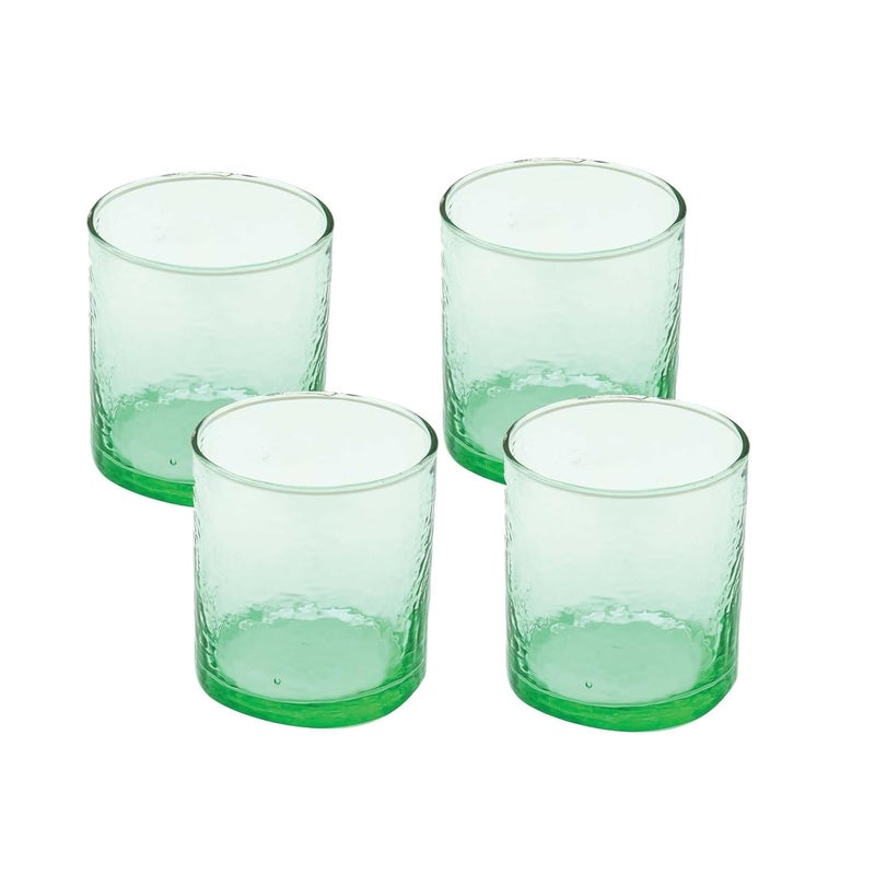 NATURAHIVE Everyday Drinking Glasses Set of 4 Drinkware Glasses Kitchen Glasses for Cocktail Iced Coffee Ice Tea Wine Whiskey Water 4 Short Dof Drinking Glass Water Glass Set of 4 PC - Image 3