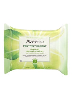 Aveeno Positively Radiant Daily Exfoliating Cleansing Pads, 25 Count  V  - Image 1