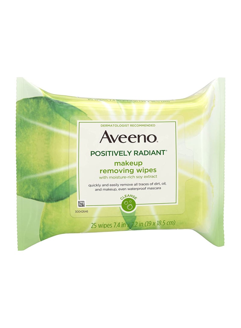 Aveeno Positively Radiant Daily Exfoliating Cleansing Pads, 25 Count  V - Image 5
