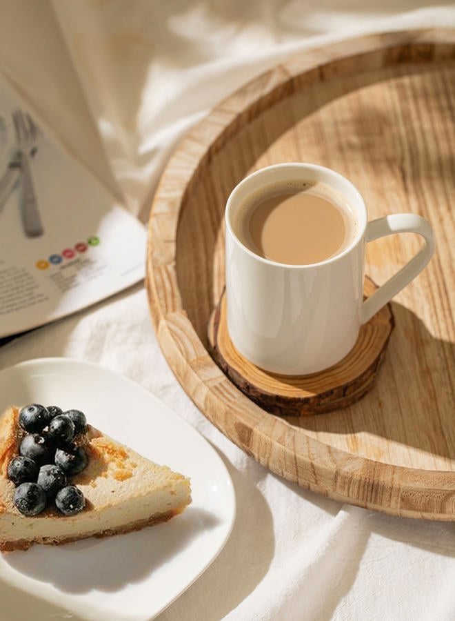 Sweese White Coffee Mug, Porcelain 11 Oz Coffee Mugs Set of 6, Ceramic Coffee Cups with Handle for Coffee, Tea, Cocoa, Cappuccino, Latte and Mulled Drinks - Image 5