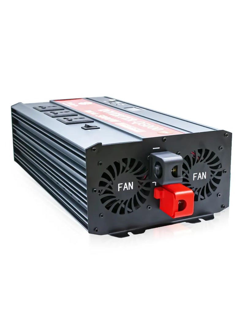 توبيز محول طاقة السيارة الجديد بقدرة 5000 واط من ، محول طاقة تيار متردد 12 فولت إلى 220 فولت، شاشة LED أمامية، عاكس لموجة جيبية نقية للكمبيوتر المحمول، والكمبيوتر اللوحي، والنظام الشمسي للتخييم - Image 5