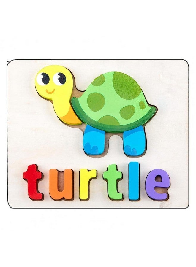 سمونيو أحجية الصور المقطوعة الخشبية ثلاثية الأبعاد المصنوعة يدويًا من سمونيو، مناسبة للأطفال من سن 3 سنوات فما فوق؛ مكعبات ألعاب متعددة الألوان لتعليم الحروف والأرقام، مناسبة للأولاد والبنات (15 سم × 18 سم، 2 حيوان مائي - B) - Image 3