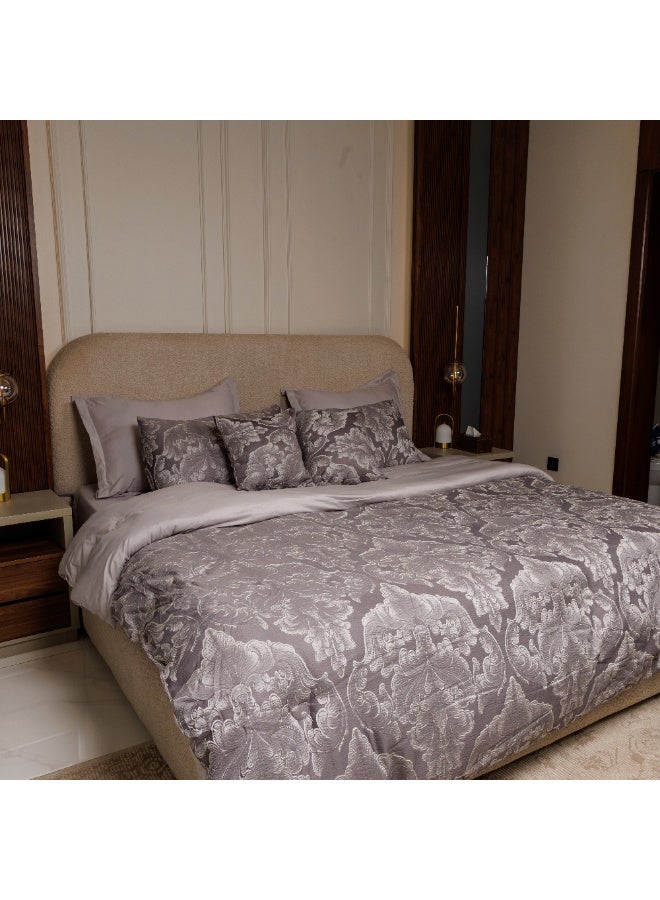 FoamZone Jacquard Microfiber Comforter, 10 PCs King Size 270x260 cm - Image 1