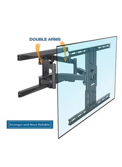 NB NORTH BAYOU Full Motion TV Wall Mount For 40-80 Inch Screens Black Black  - Image 2