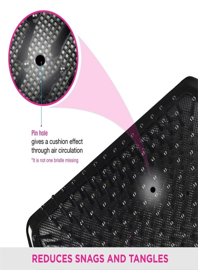 E-DUNIA Professional Smart Look Big Hair Paddle Rectangular Cushion Brush [ Pack Of 3 ] - Image 2