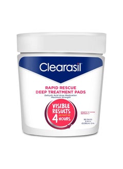 Clearasil Rapid Rescue Deep Treatment Cleansing Pads, 90 Count (Pack Of 3)  - Image 1