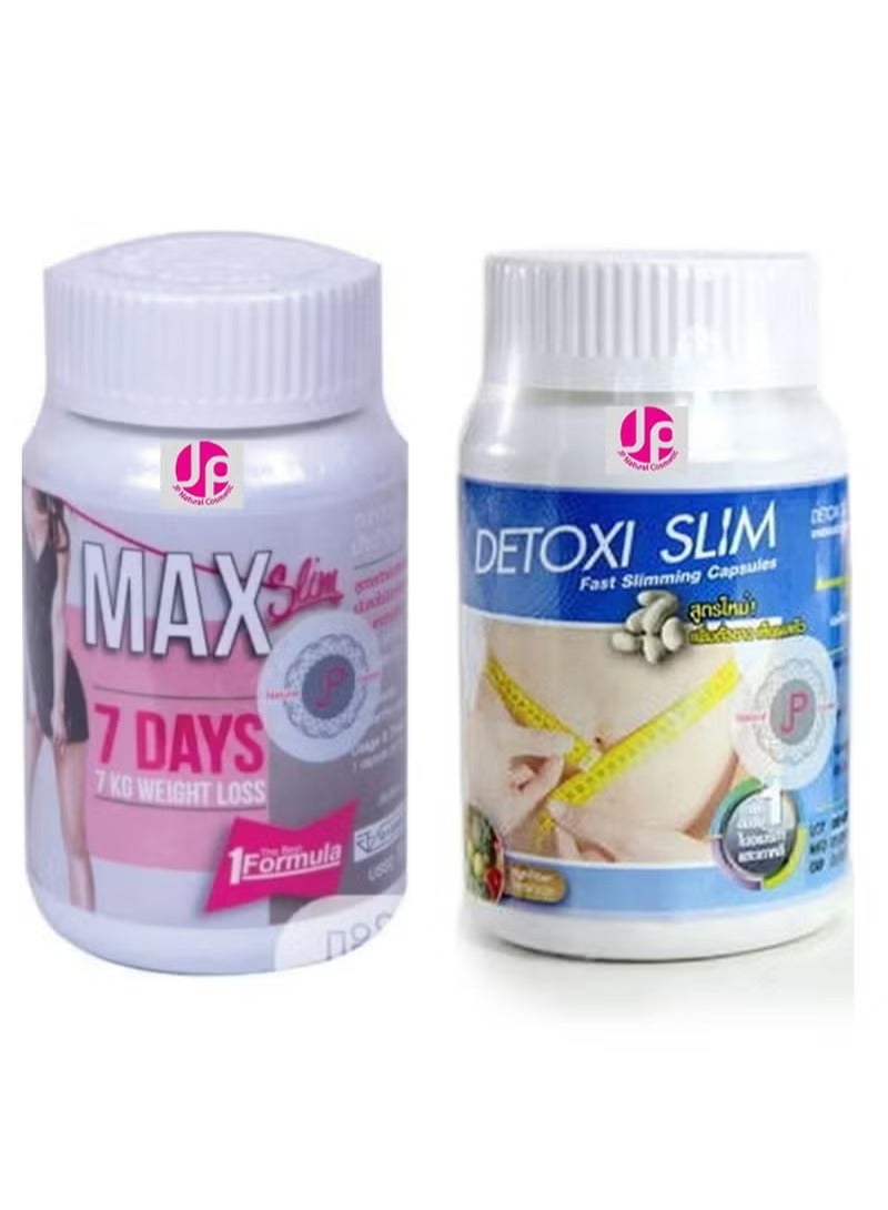 جي بي كبسولات ديتوكسى سليم عضوية 30 كبسولة و كبسولات التنحيف ماكس سليم 7 أيام 30 كبسولة