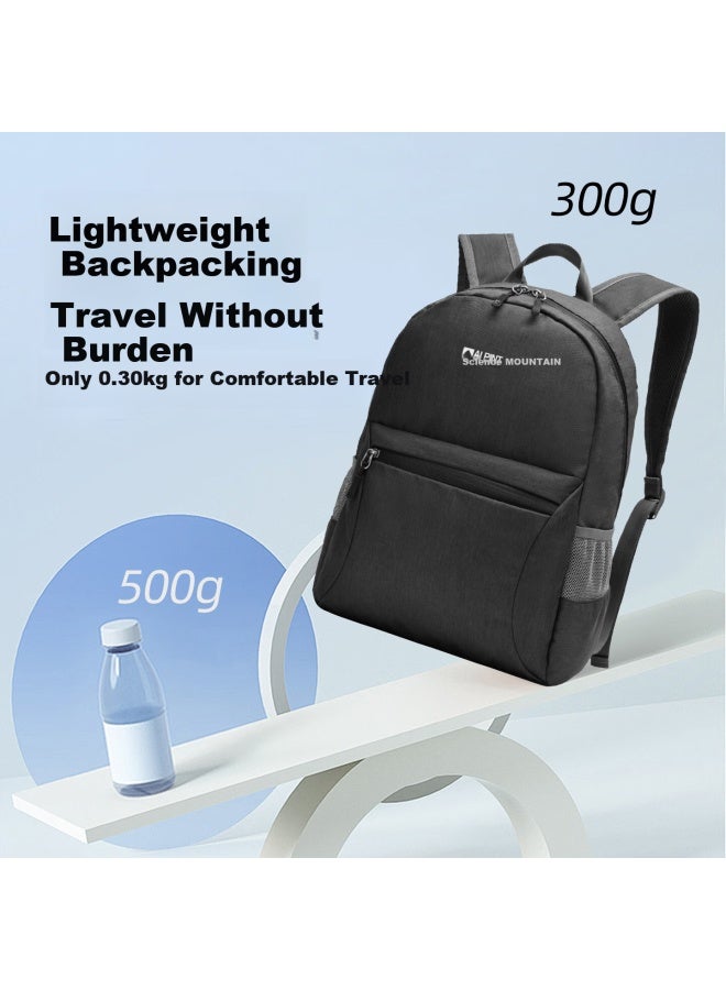 Alpint Mountain Er'ermengtou 20l Foldable Travel Backpack, Lightweight Hiking Bag, Daily Commute Running Sports Backpack