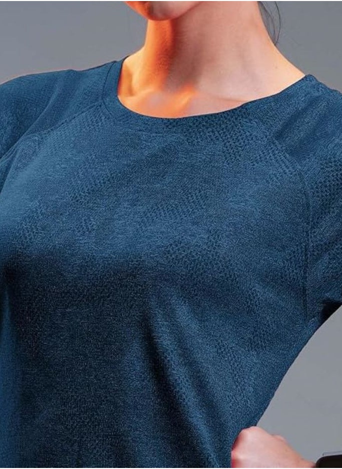 Lyra Women's Rapid Dry Short Sleeve Breathable and Flexible fit Active top | Color Shade May Vary  - Image 5