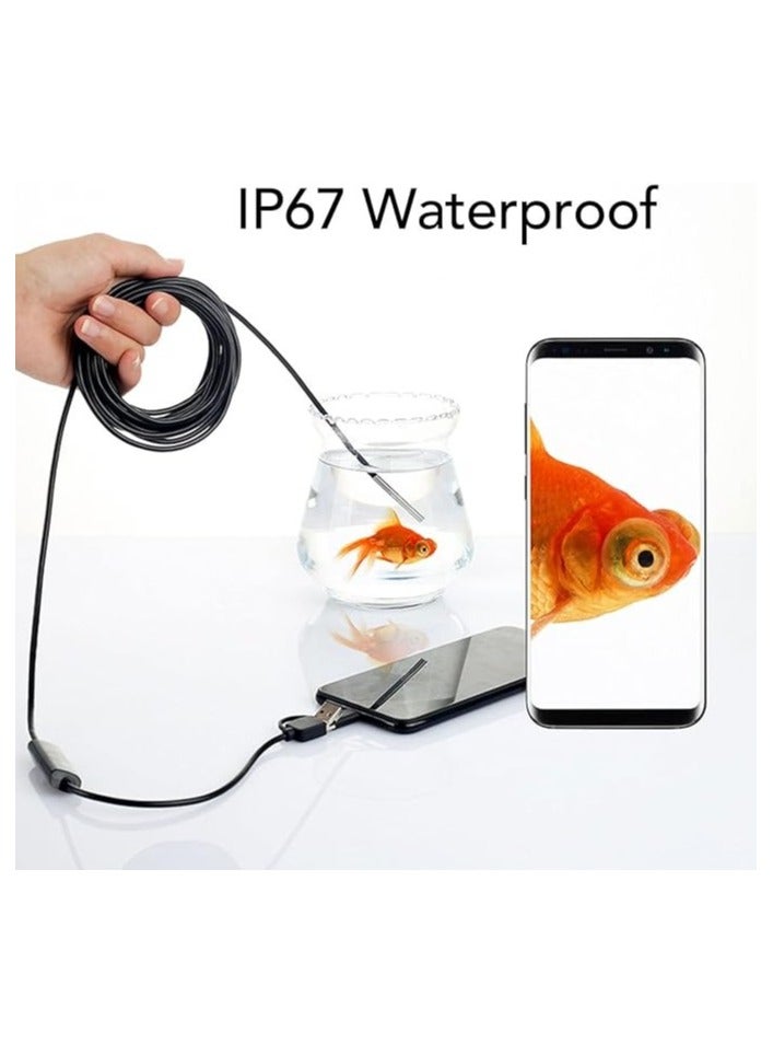 Beauenty 3-in-1  Endoscope Borescope  Camera Built-in 6 LEDs IP67 Waterproof USB Type-C Endoscope Replacement for Android Smartphones, PC - Image 3