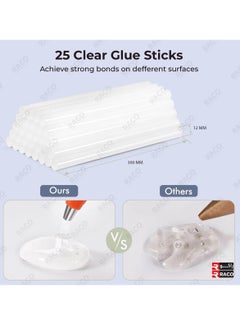 RACO Glue Gun with 25 Transparent Hot Glue Sticks12mm x 300mm | Ideal for Art, Craft, Adhesive Repairs, and DIY Projects  - Image 4
