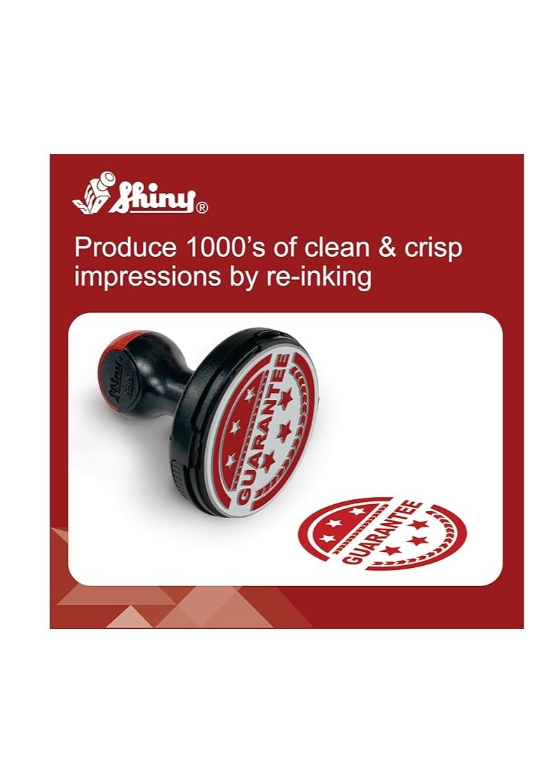 Shiny Stamp Pad Ink 28ml Blue Color - Image 3