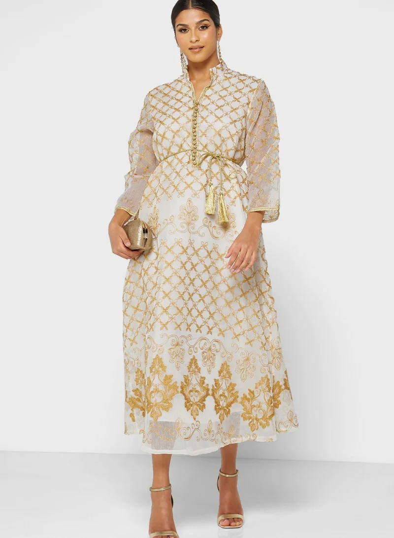 Khizana Embroidered Detail Dress