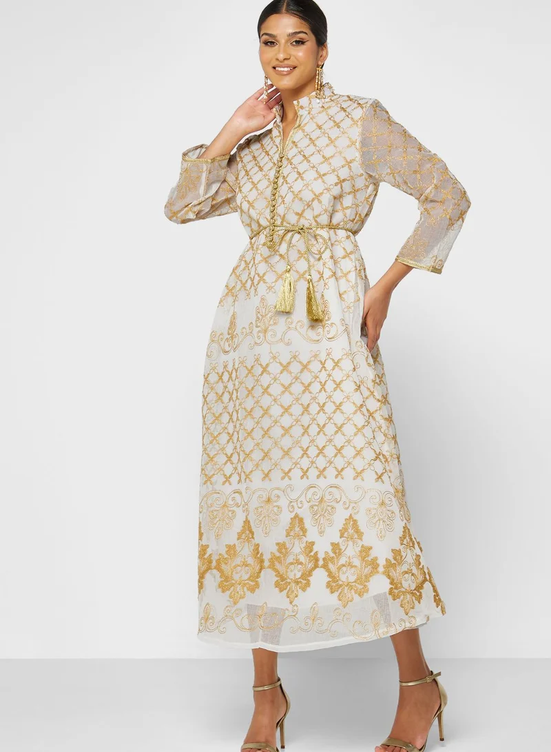 Khizana Embroidered Detail Dress