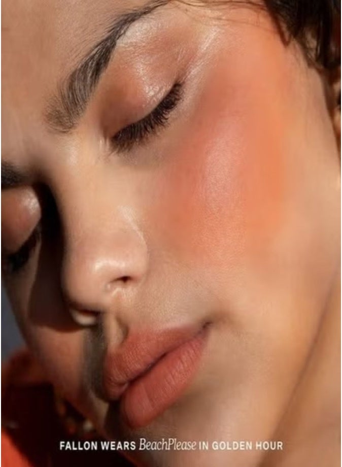 Tower 28 BeachPlease Lip + Cheek Dewy Cream Blush ,Golden Hour - sun-kissed orange 4.5g – Multi-Use, Buildable Color for a Natural Glow - Image 3