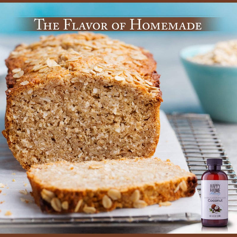 Happy Home Flavoring Imitation Coconut Baking Flavor Emulsion - Certified Kosher, 4 oz. - Image 2