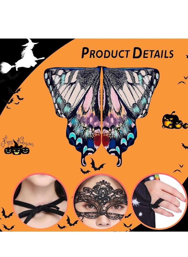 Butterfly Wings Adult Costumes Fairy Wing Cape Womens Shawl Colorful Nymph Pixie Accessory for Cosplay - Image 3