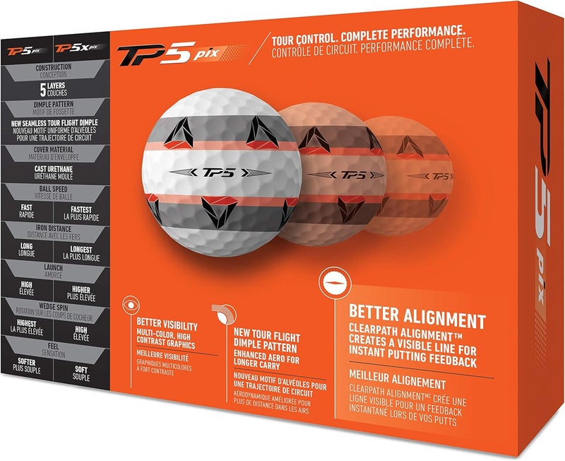 TaylorMade 2021 TP5X Golf Ball - Image 2