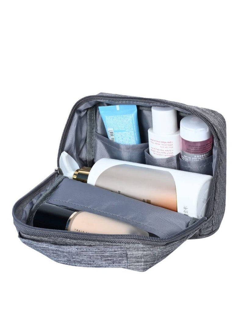 Excefore External Hard Drive Case Bag, Electronics Accessories Organizer Bag, Travel Organizer Bag for Men, Portable Gadget Bag for Cables, Headphone, Charger, Power Bank, Memory Card, Grey - Image 5