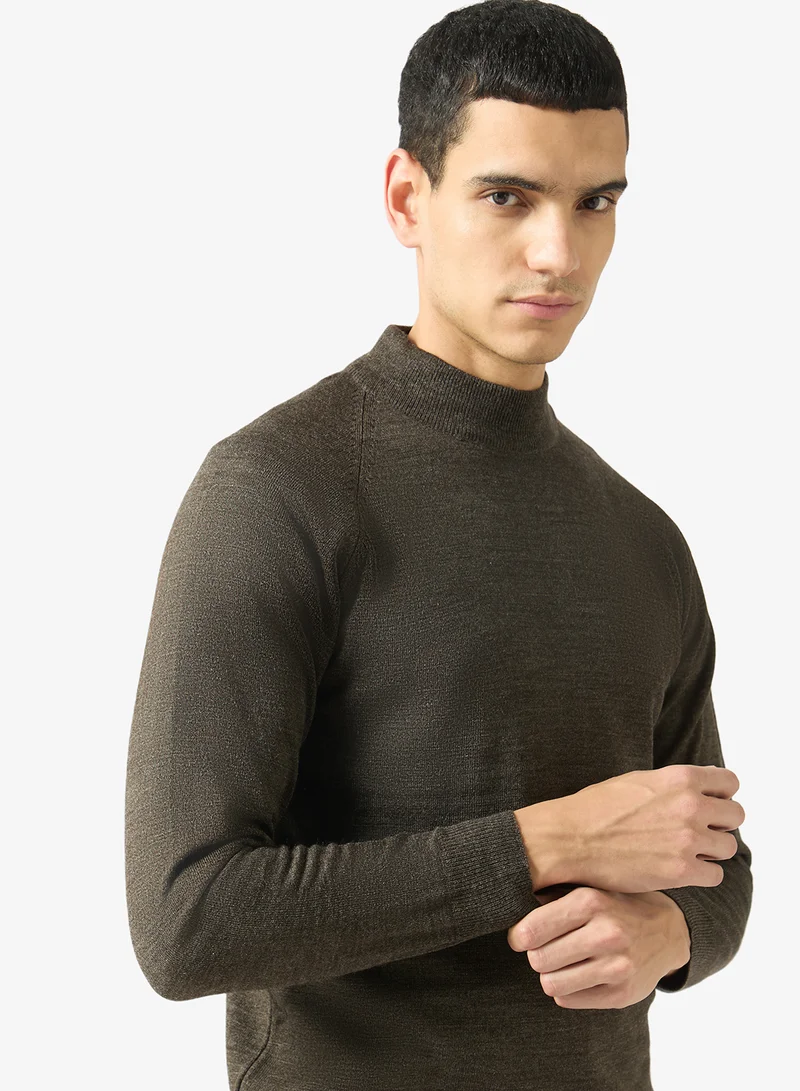 Robert Wood  Casual Turtle Neck Pullover Sweater for Men | Best Price UAE