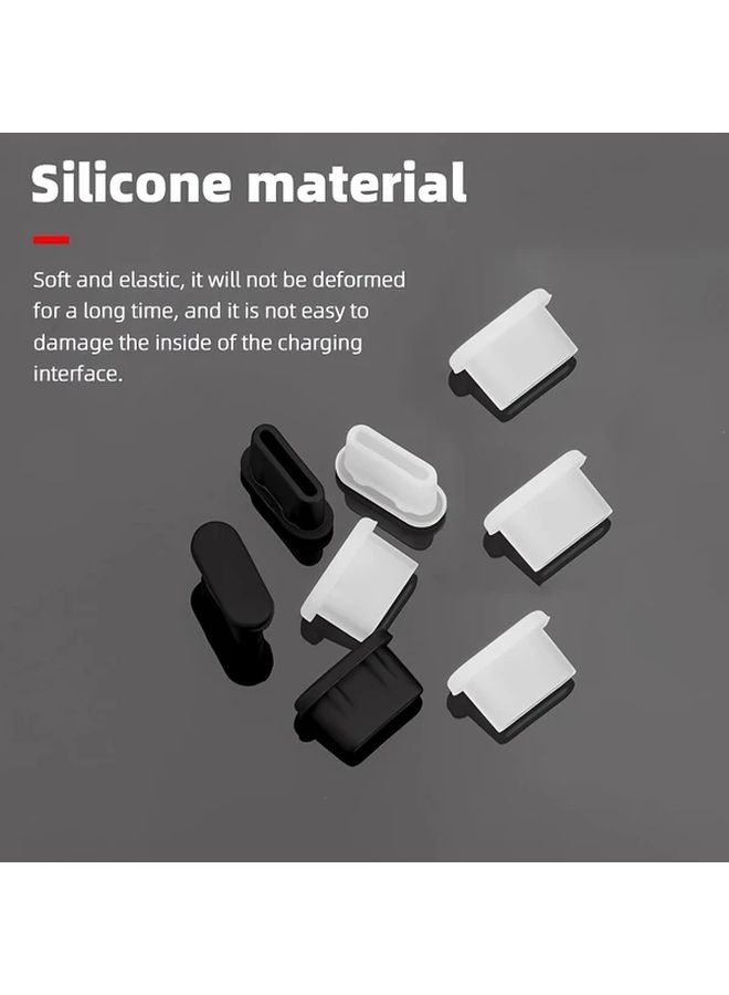 White Protective Dust Covers for Type C Interface 4pcs Compatible with Mini Drones - Image 5