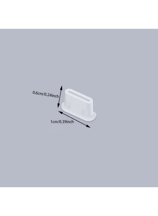 White Protective Dust Covers for Type C Interface 4pcs Compatible with Mini Drones - Image 2