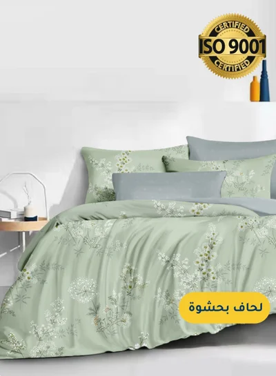 سيد المنسوجات المنزلية مفرش صيفي مفرد من مايكروفايبر، يناسب سرير بحجم 120 سم × 200 سم،  4 قطع، مع الحشوة، سلسلة سيلين