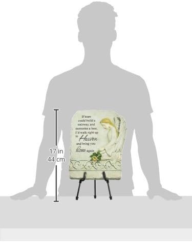 Carson Home Accents Peaceful Reflections Garden Marker with Easel Stand 15Inch High Heavens Tears - Image 2